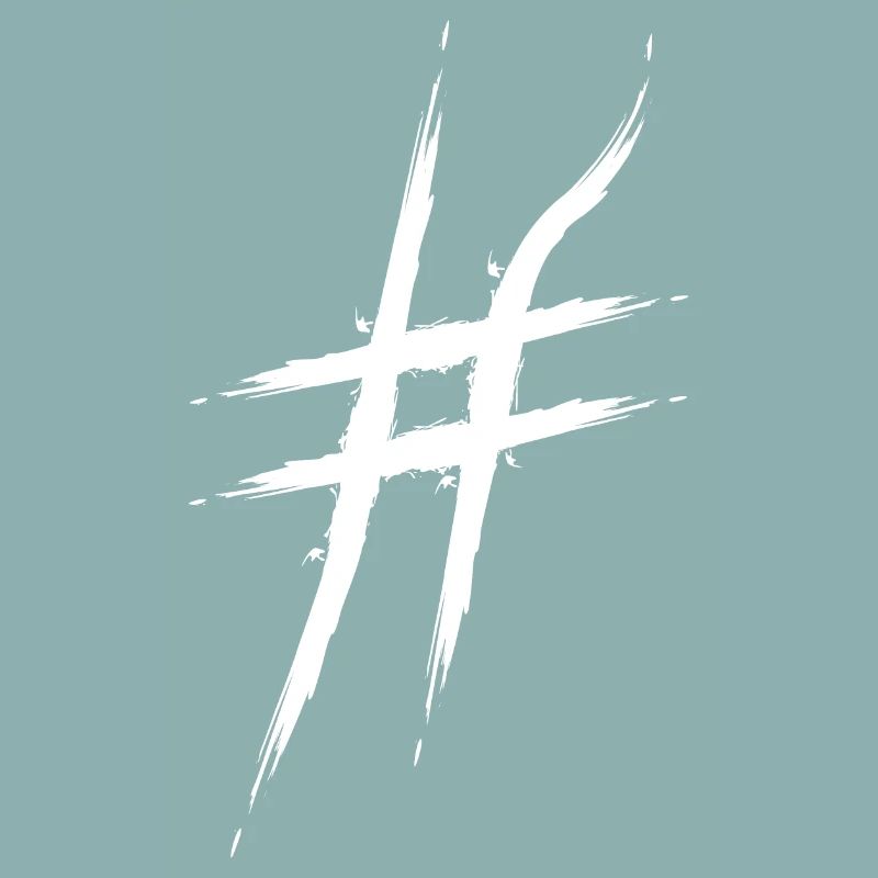 Hashtag design # icon reassignment diamond