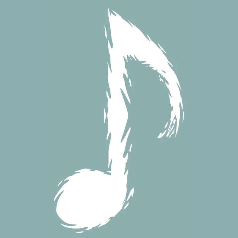 Musiknote Bürste Design Modern Vektor Weiß