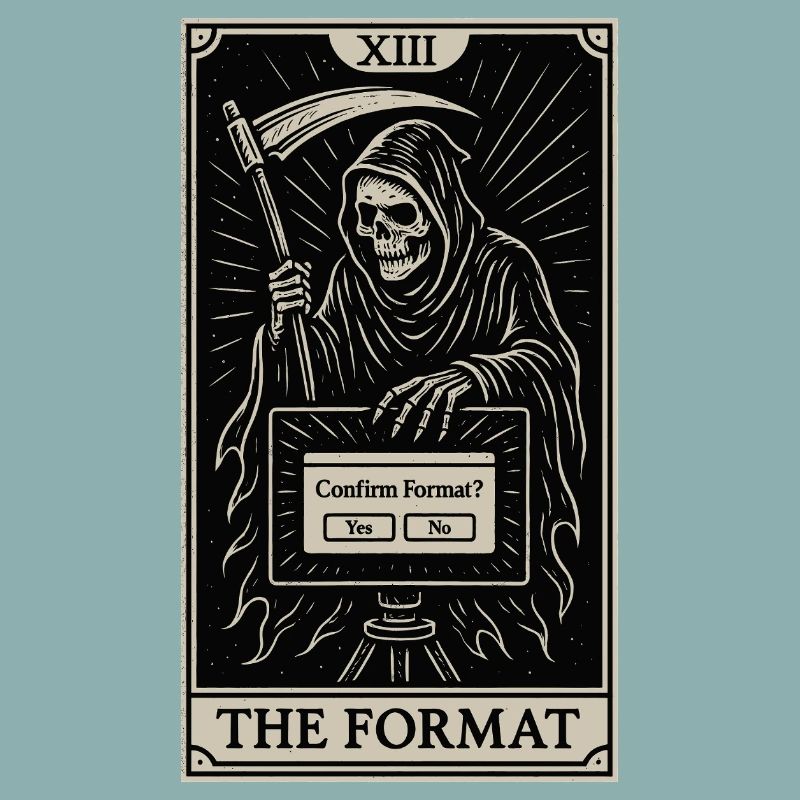 Datahoarding Tarot: Tod des Formats