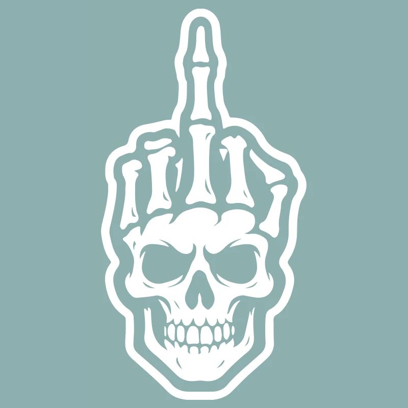 Skelett Mittelfinger