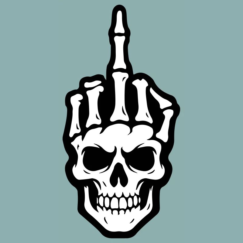 Skelett Mittelfinger