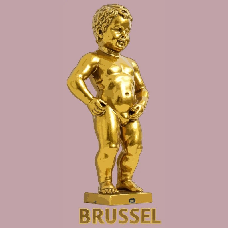 Manneken pis Brüssel gold