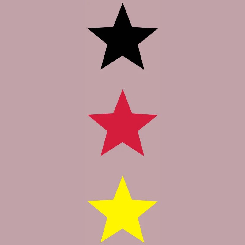 Flag Germany star black red gold