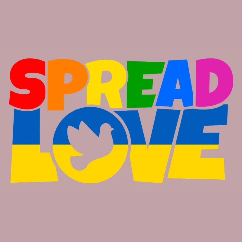 Conception de chemise Spread Love
