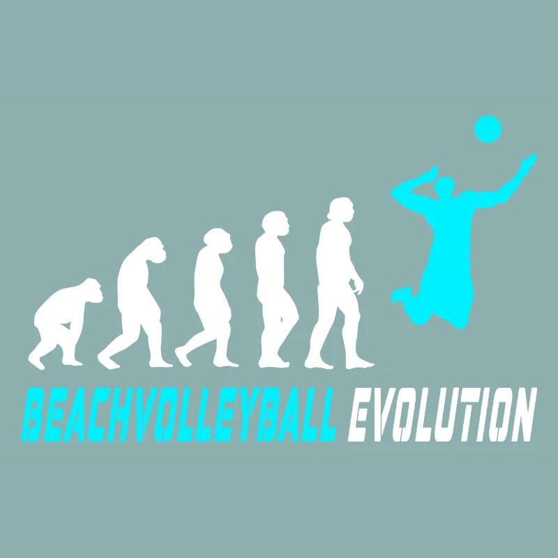 Conception d'évolution de volleyball de plage / idée cadeau