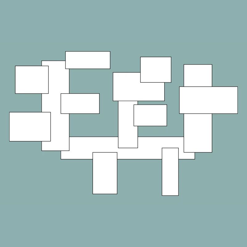 rectangles simplement des carrés en composition