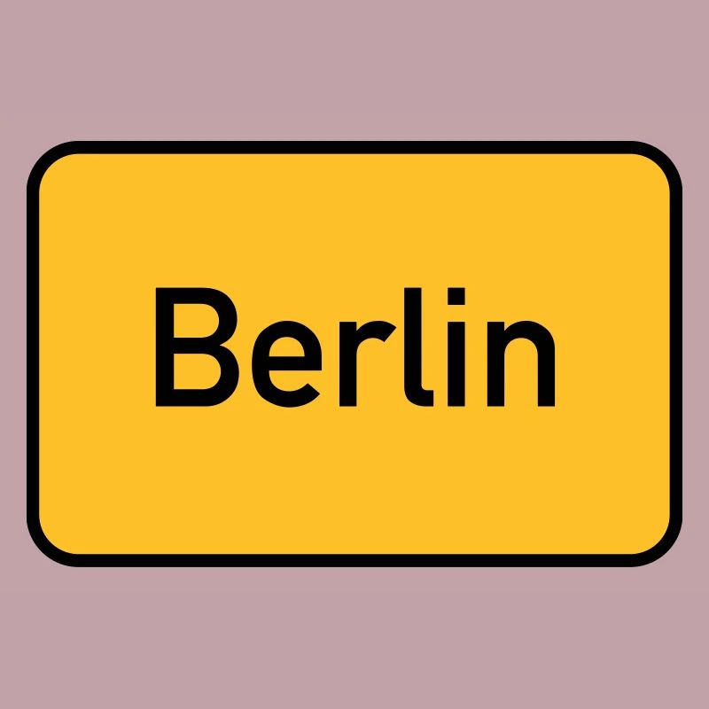 Panneau de rue de Berlin