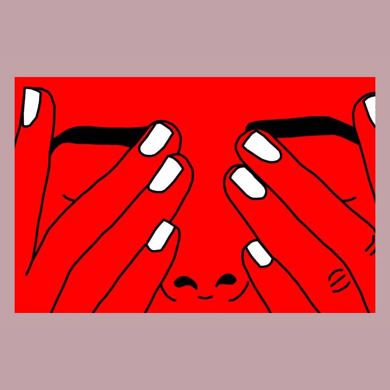 Visage rouge blanc