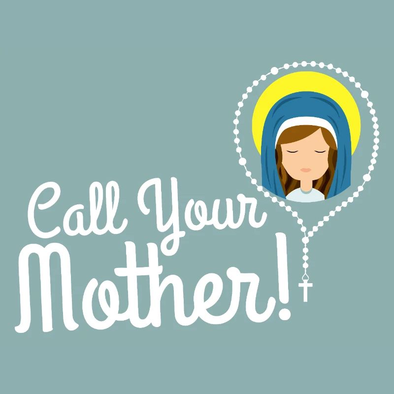 Nenne deine Mutter Illustration Tee