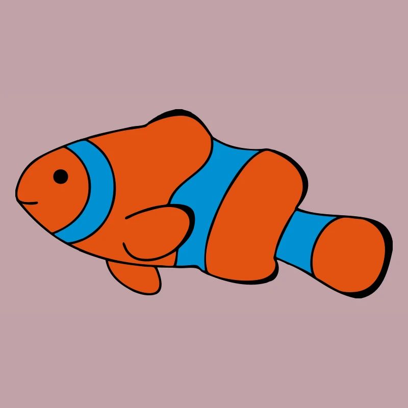 Clown Fish Drawing