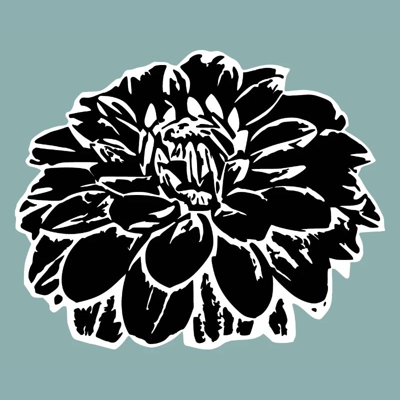 Fleur fleurs noires fleurs noires fleurs graphiques