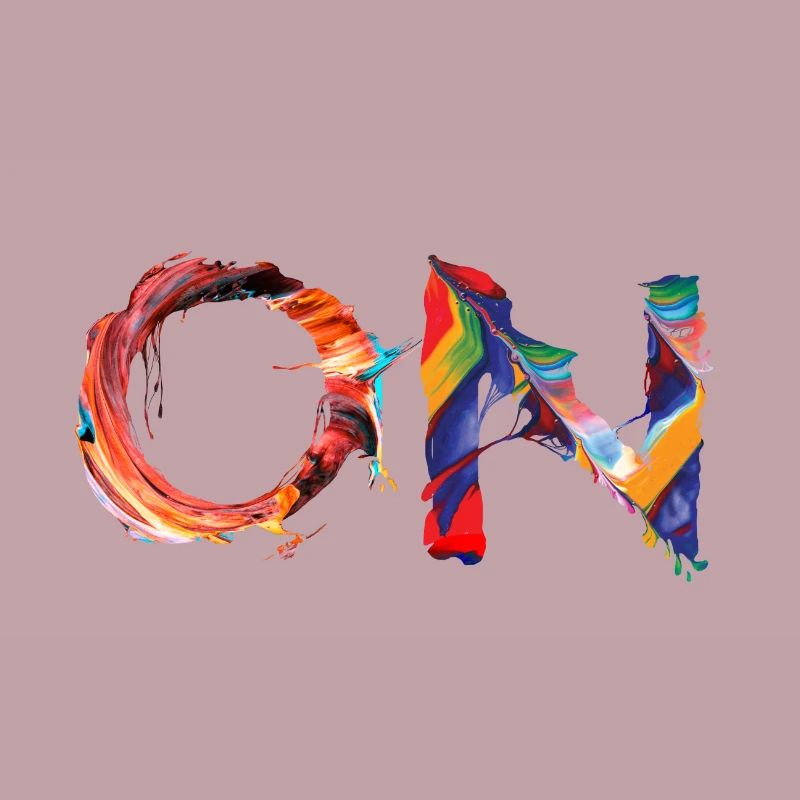 ON – Design de couleur abstrait avec une puissance de déclaration