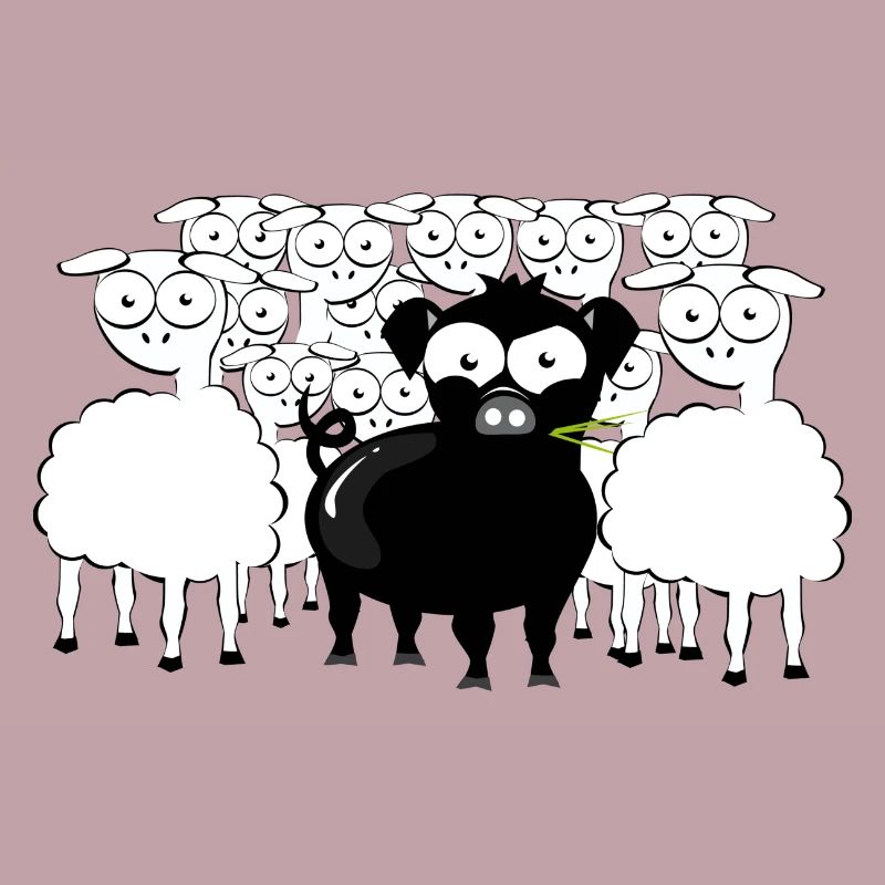 Schwarzes Schwein