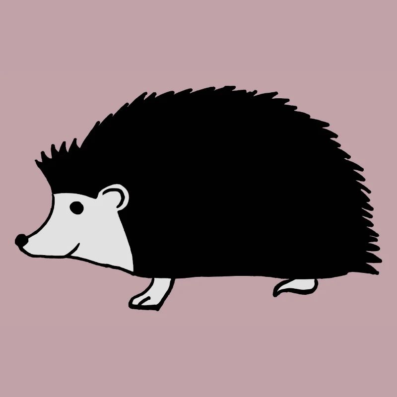 hand drawn hedgehog