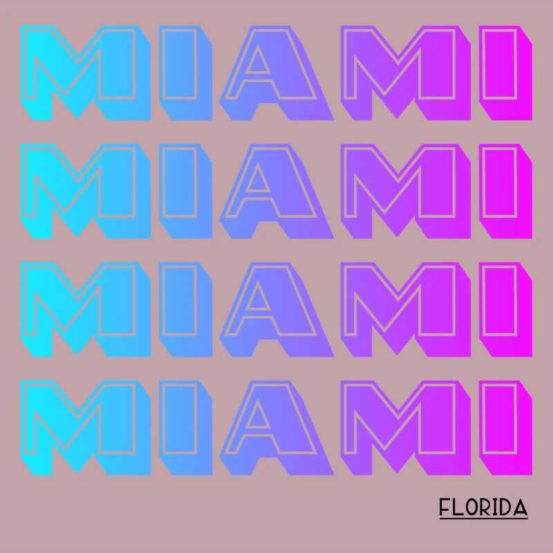Miami Neon Gradient Pattern