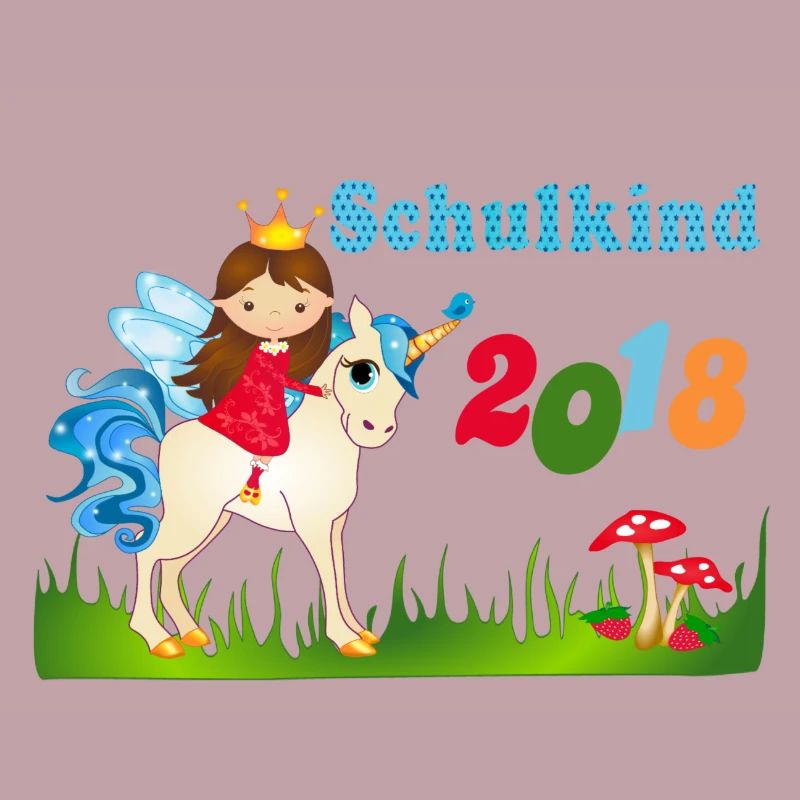Schulkind 2018 Einschulung Einhorn Mädchen