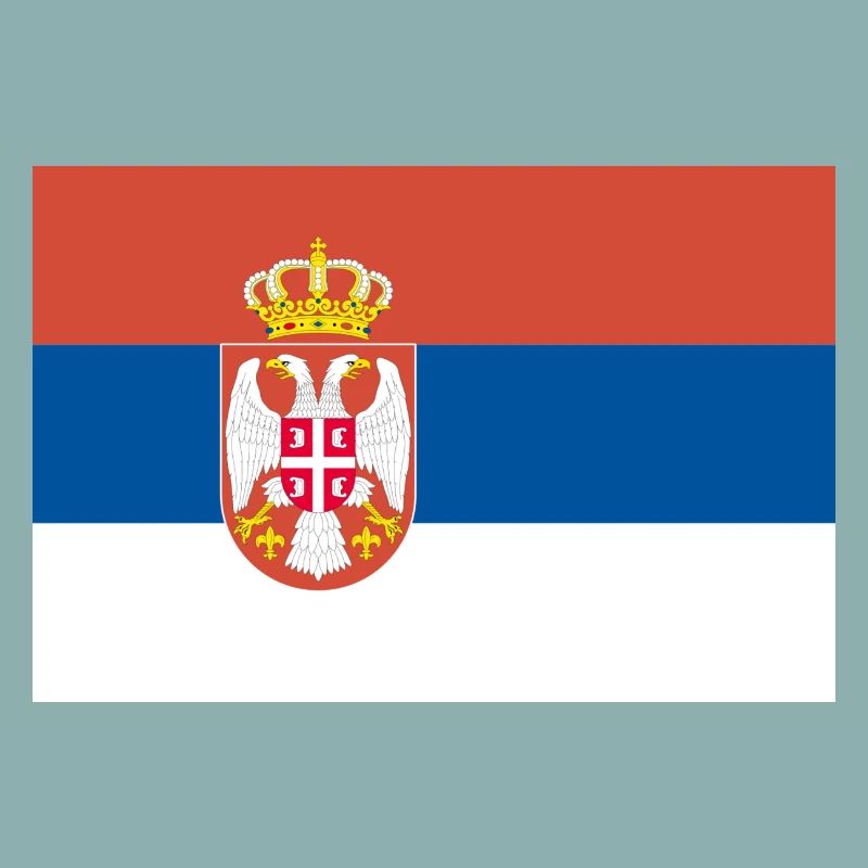 Serbische Flagge