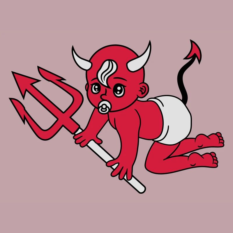 böse teufel dämon hölle teufelchen satan krabbeln