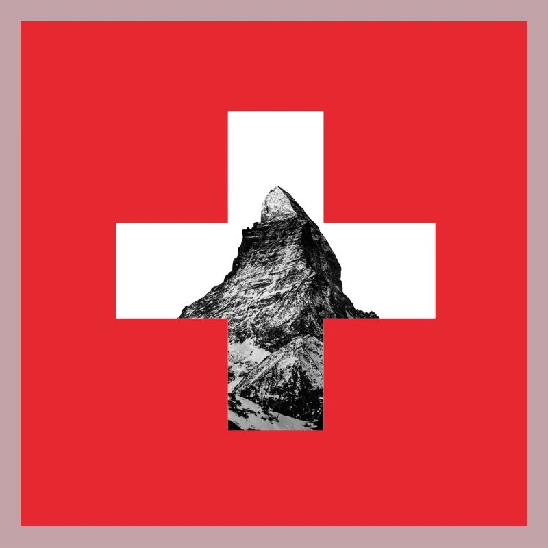 Suisse Cervin Drapeau