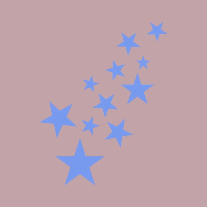 Star asterisk pattern blue