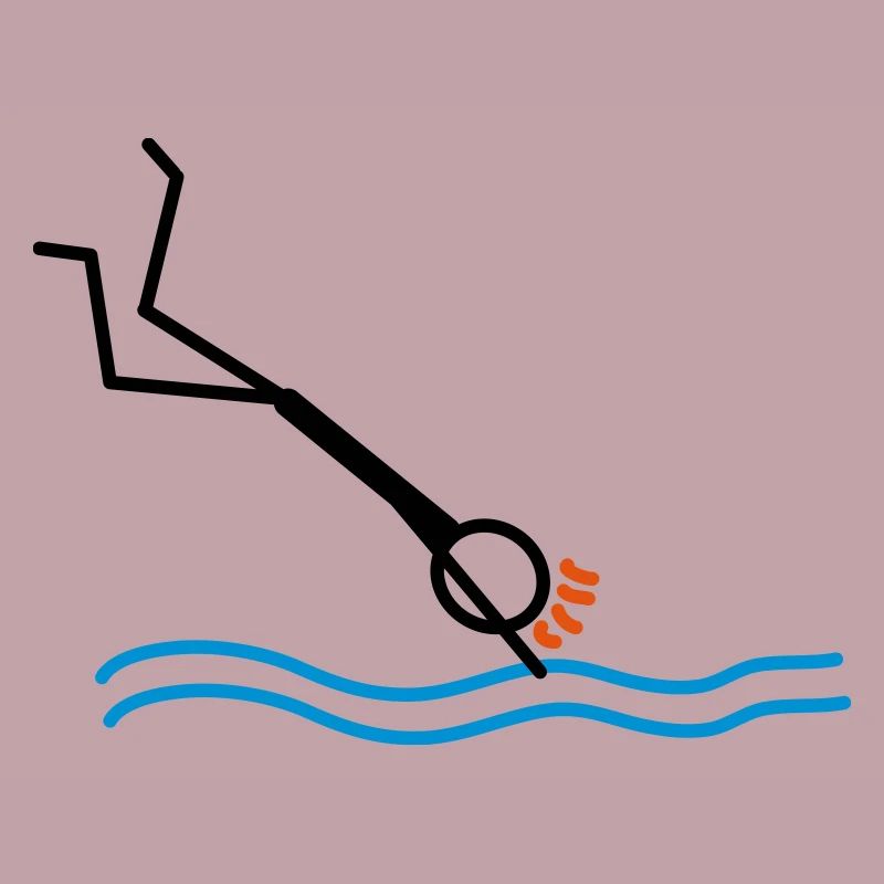 springen / schwimmen