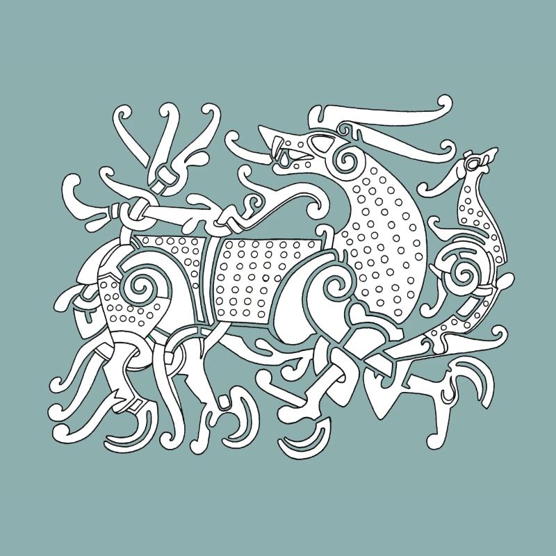 Fenriswolf, mythischer Wolf der Wikinger