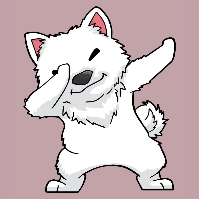 Samoyed Dabbing Kawaii