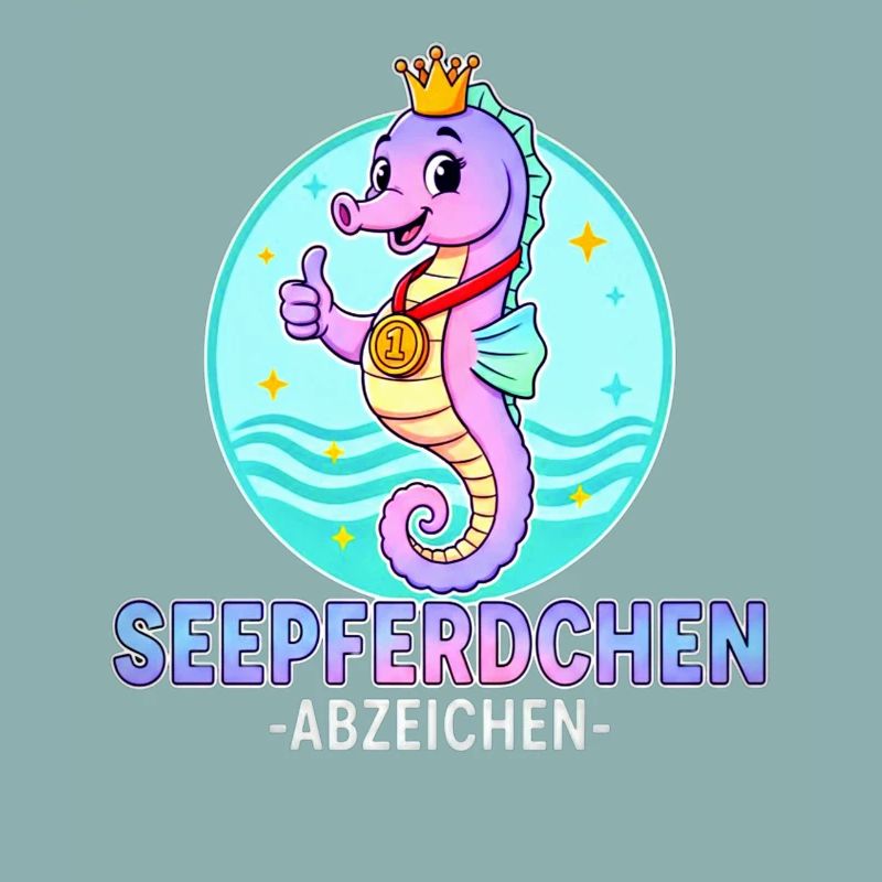 Seahorse Badge with Gradient