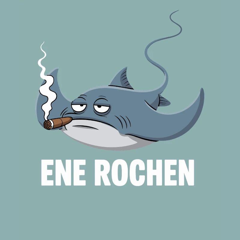 Ene Rochen Raucher Spruch Zigarette Kippe Rauchen