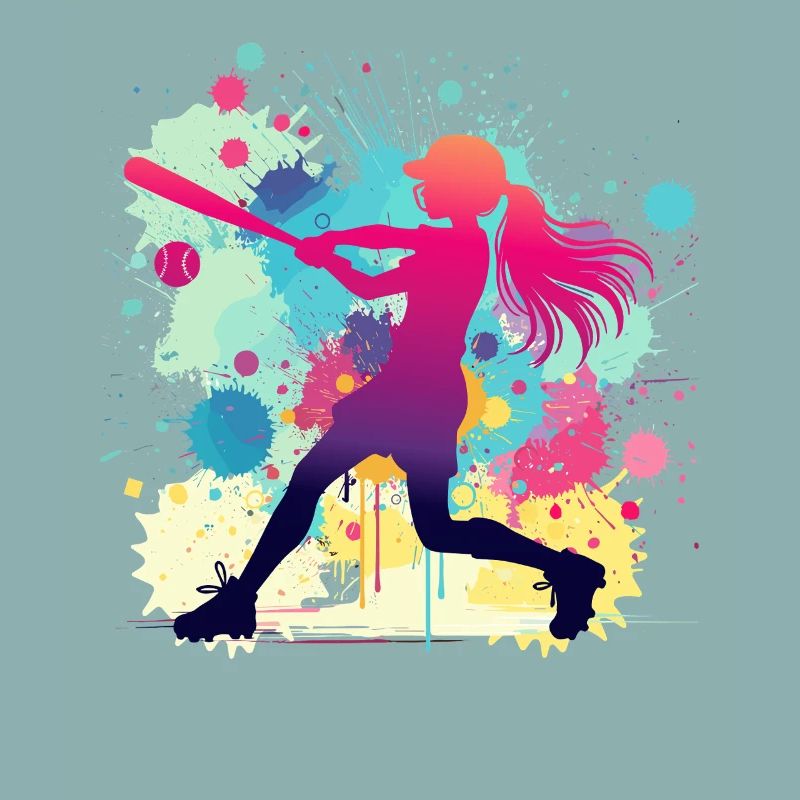 Joueuse de softball, softball, joueuse de softball
