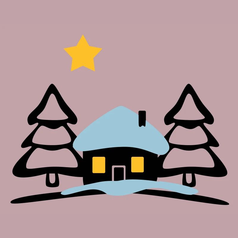 Weihnachten Haus am Nordpol