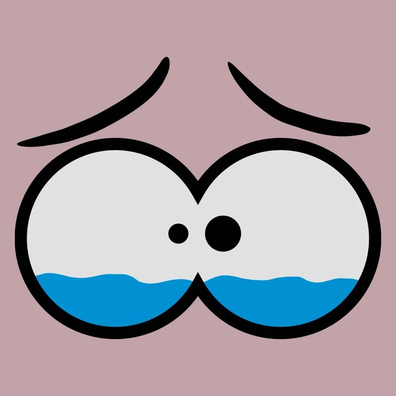 Sad Crying Comic Eyes