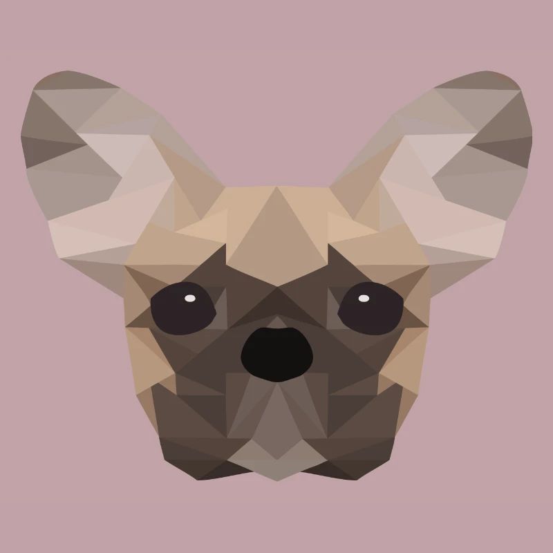 Bouledogue français Low Poly
