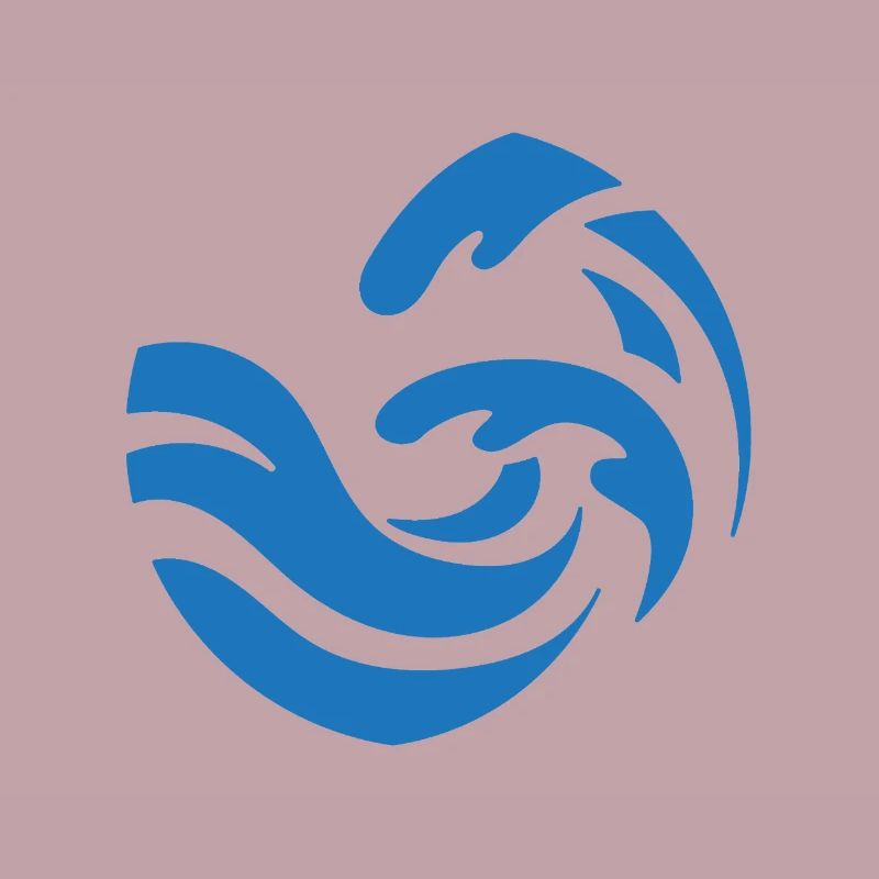 Conception simple de vague bleue