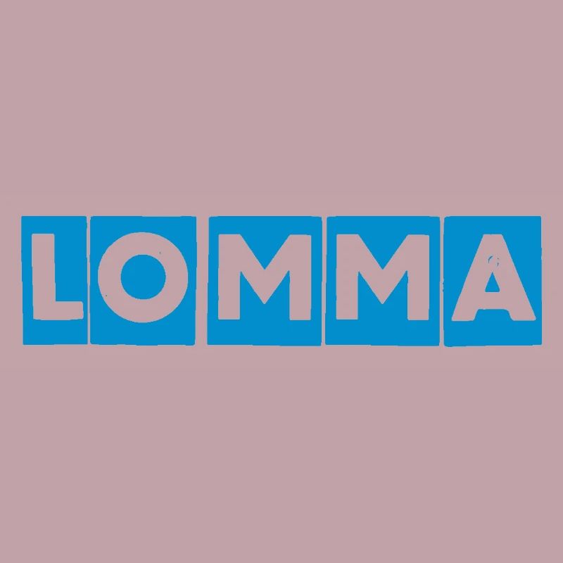 Lomma Blue Block Design