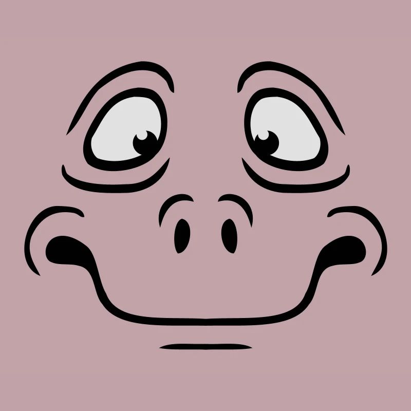 Visage anxieux de bande dessinée anxieux