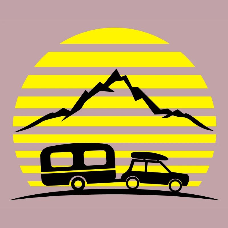 Reise - Auto und Wohnwagen