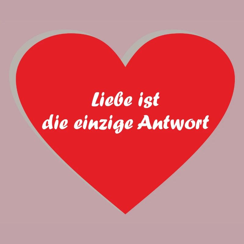 Herz, rot, Spruch
