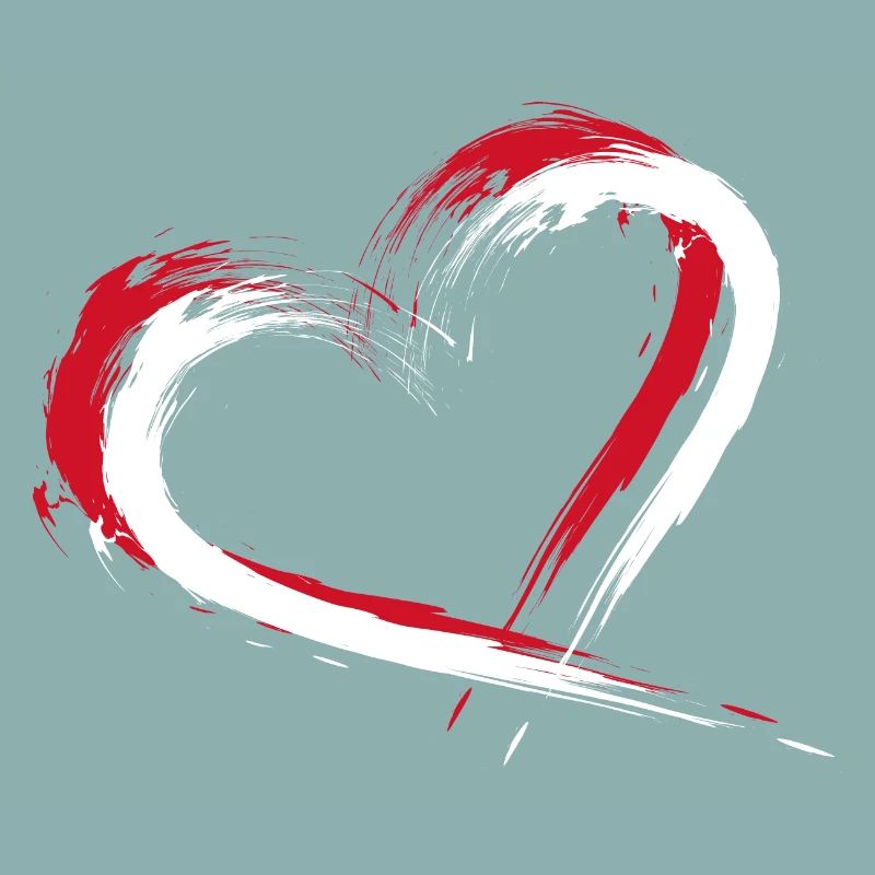 Indonésie drapeau du coeur