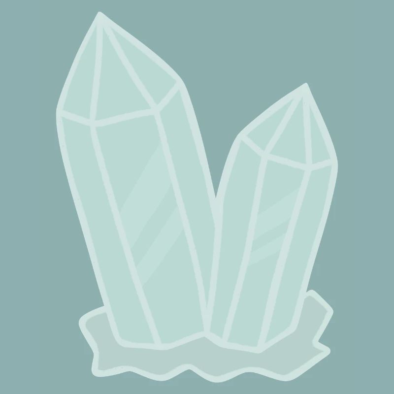 Illustration de géode d’amas de cristal