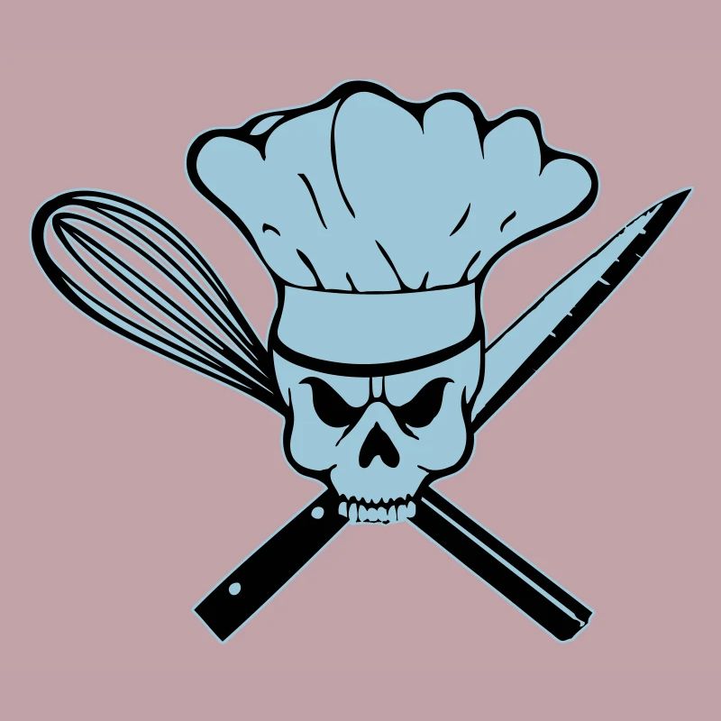 Koch Pirat oder Rebell Totenkopf