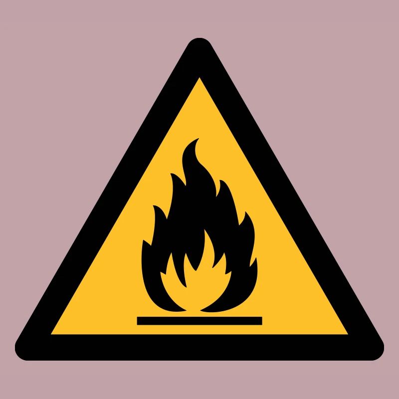 Symbole de danger - Inflammable (2 couleurs)