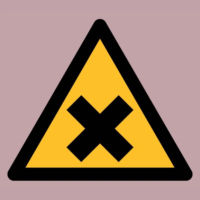 Hazard Symbol - Harmful Substances (2-color)