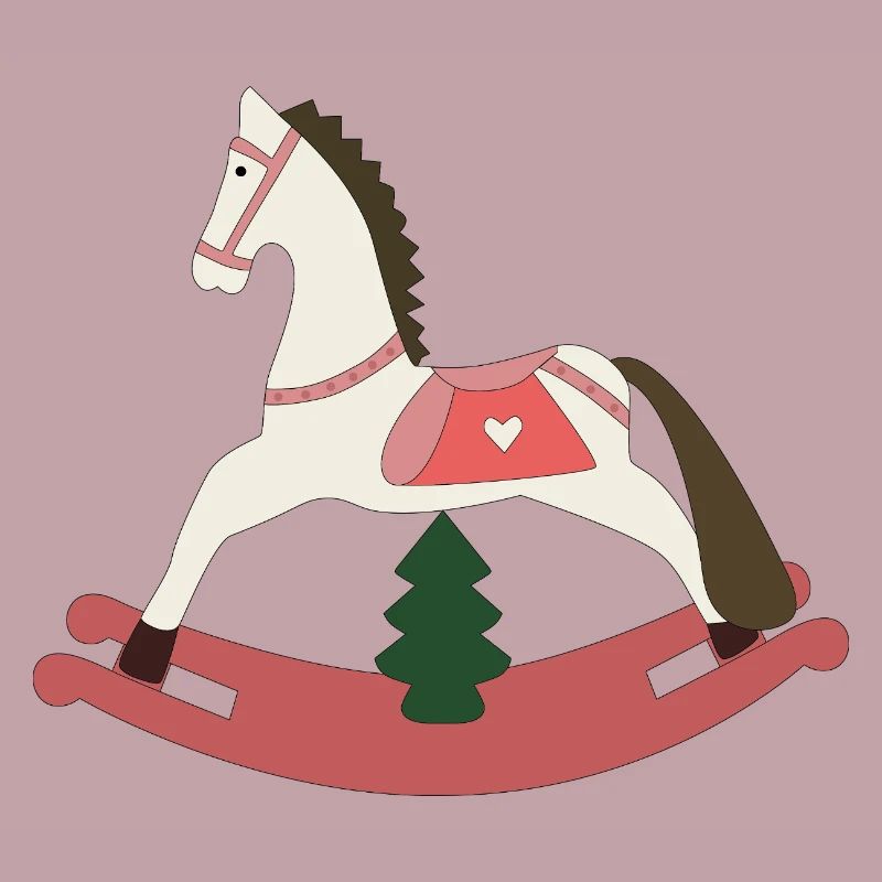 Cheval à bascule Noël
