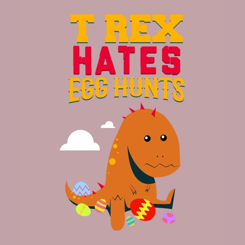 Funny Dinosaur Hates Easter Eggs Gift