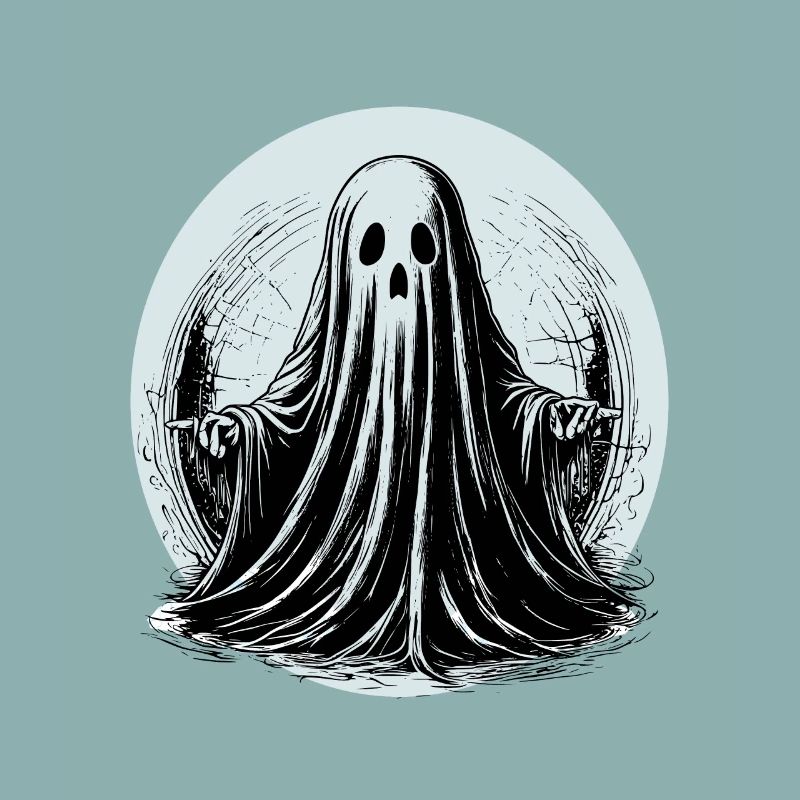 Conception graphique fantôme impressionnante