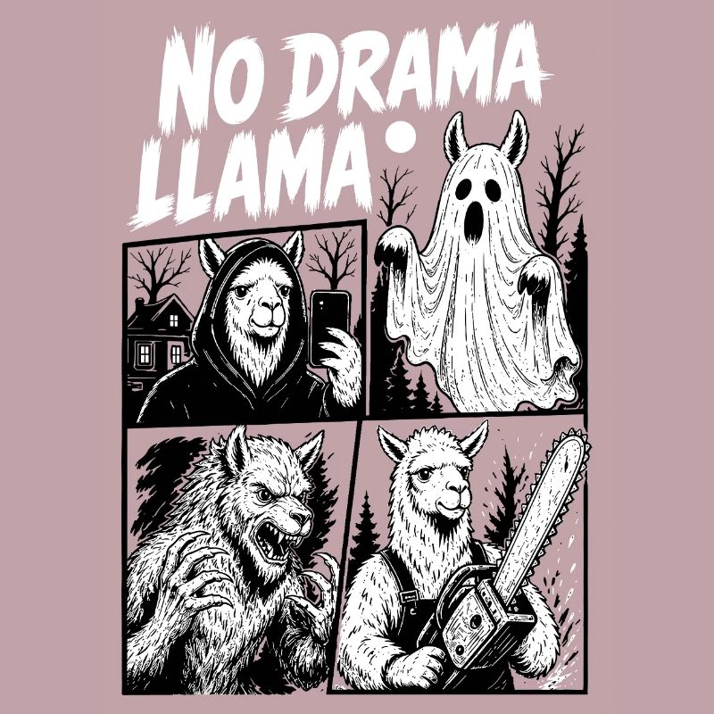 Sans drame Llama Horror Comic