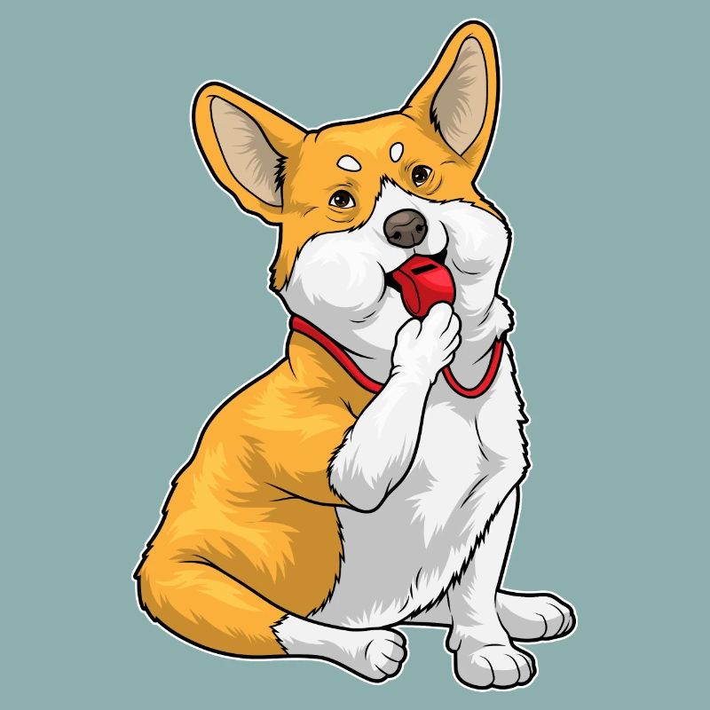 Corgi Referee Whistle