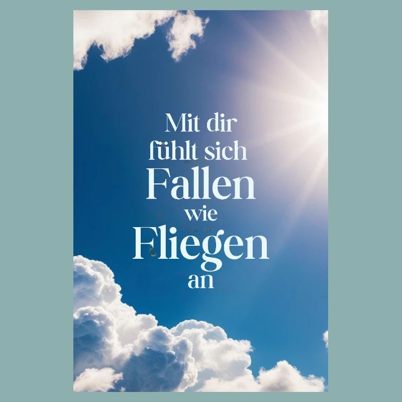 Avec vous, tomber c’est comme voler - Affiche