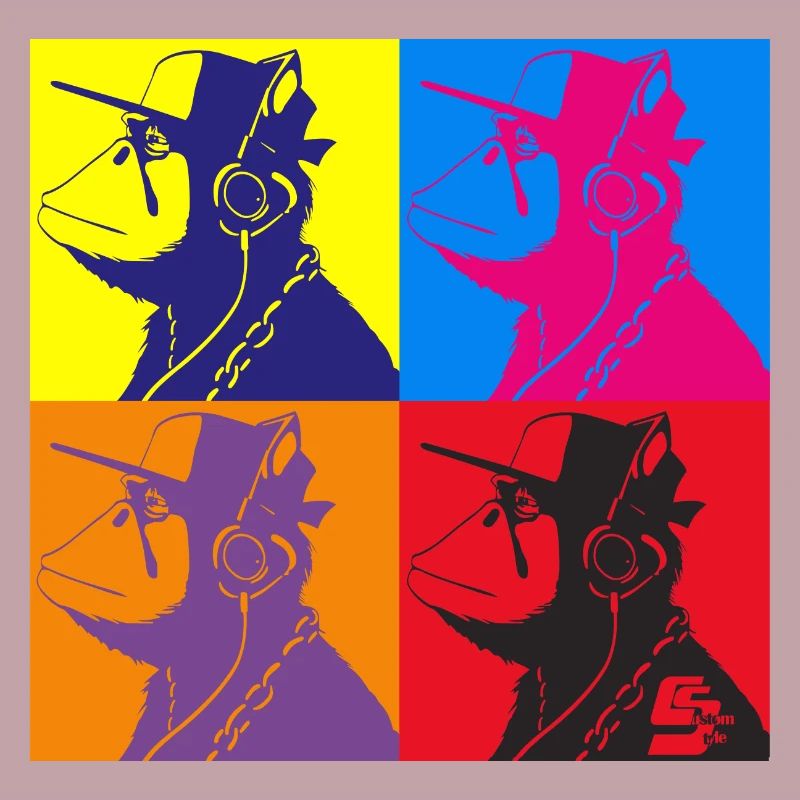 Affe Warhol von Custom